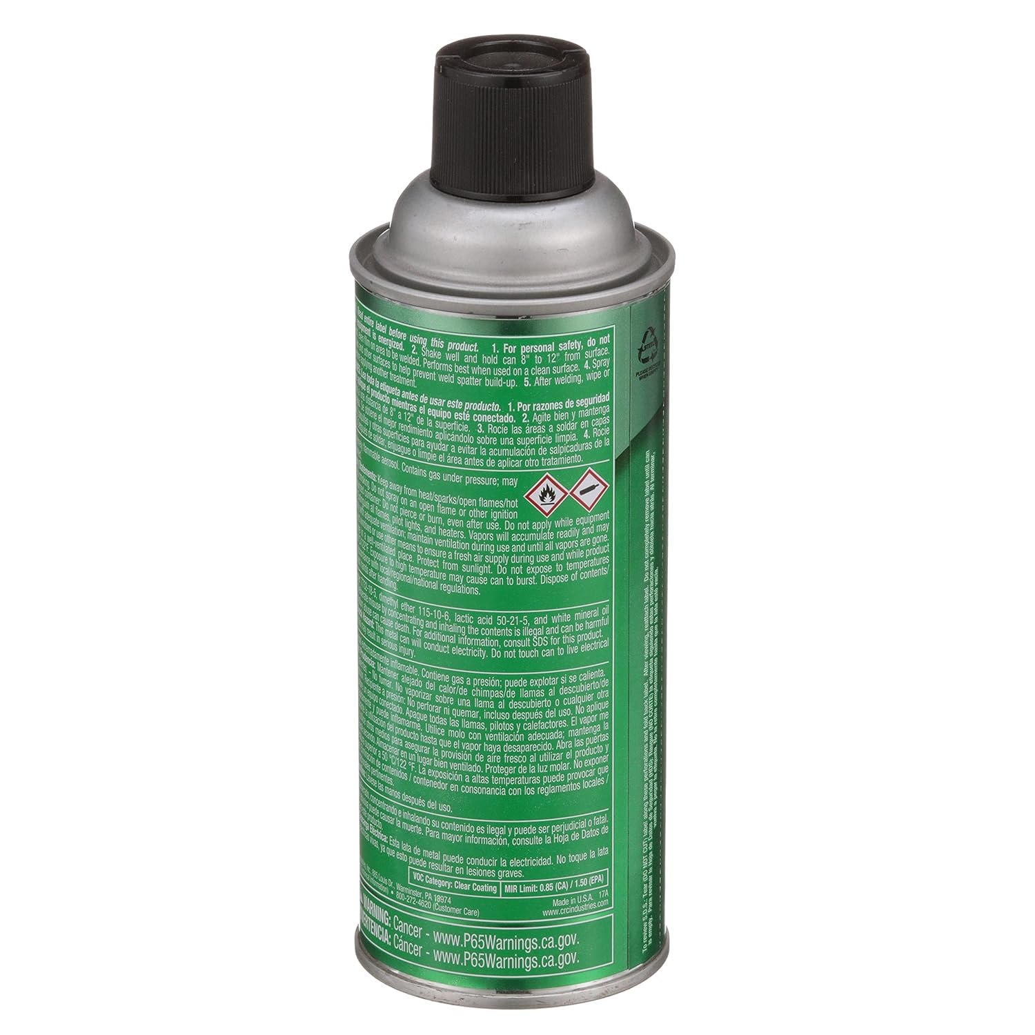 CRC Welder's Anti-Spatter 03083 – 14 Wt. Oz. Water-Based Anti-Spatter Aerosol Spray 14 Ounce (Pack of 1) 1 Pack