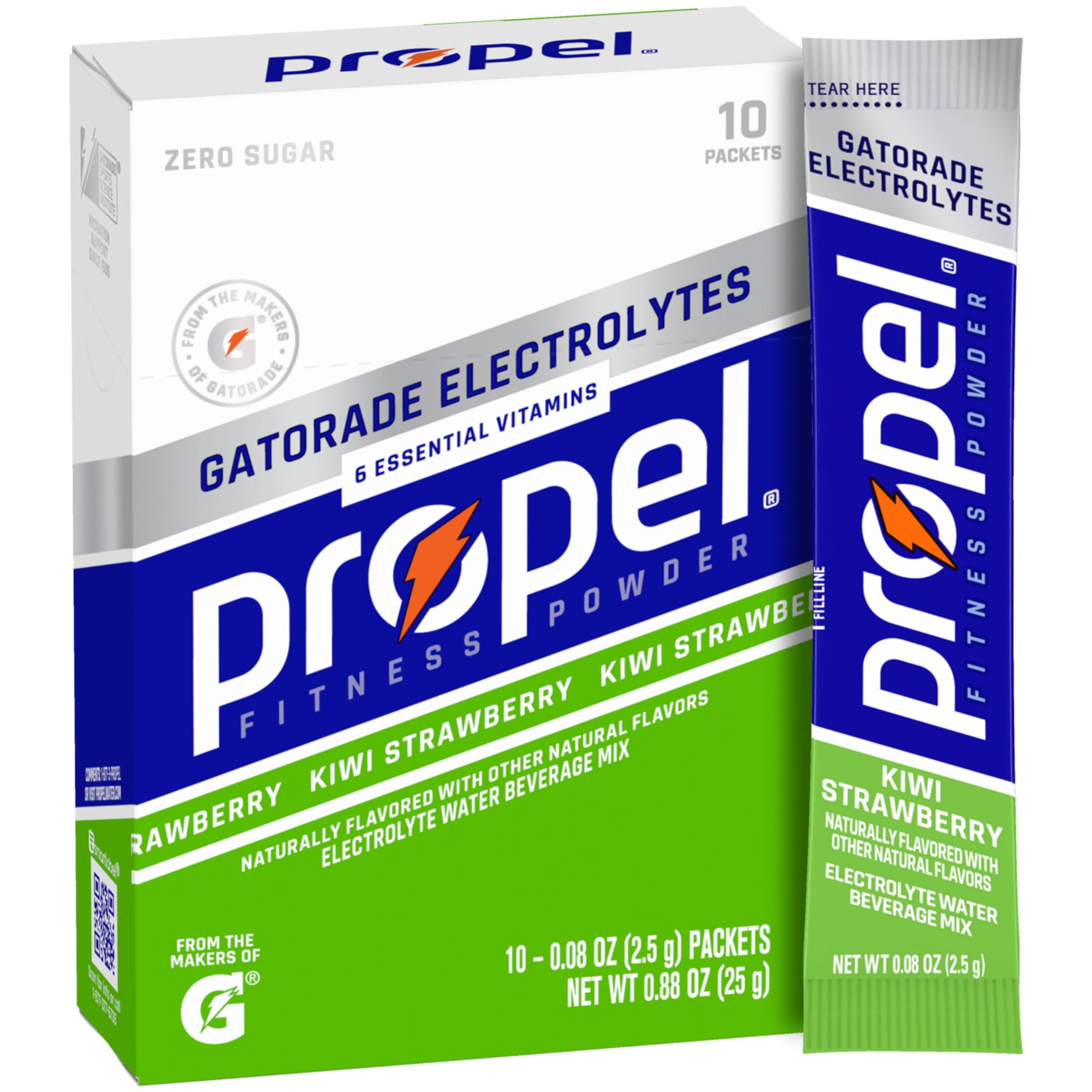 PROPEL Electrolyte Enhanced Water Drink Mix Powder Packets, Zero Calorie & Zero Sugar