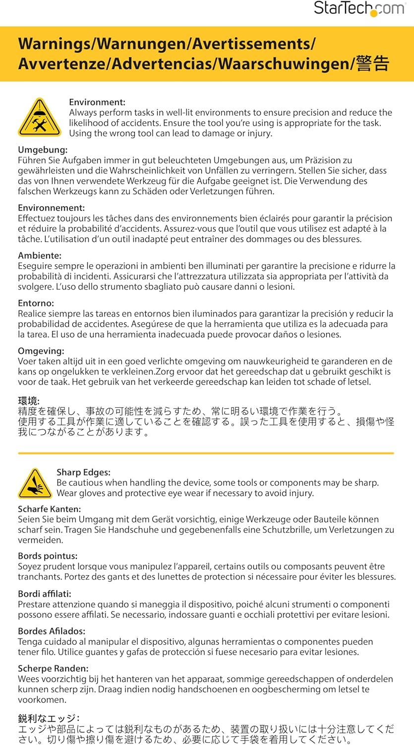 StarTech.com Steel Full Profile Expansion Slot Cover Plate - System slot blanking panel (pack of 10)