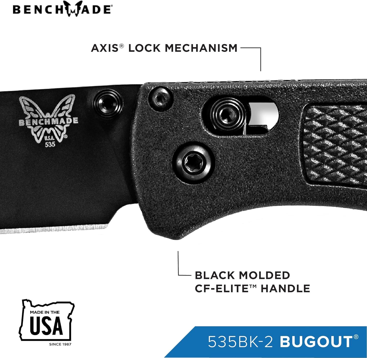 BENCHMADE Bugout 535 EDC Folding Knife
