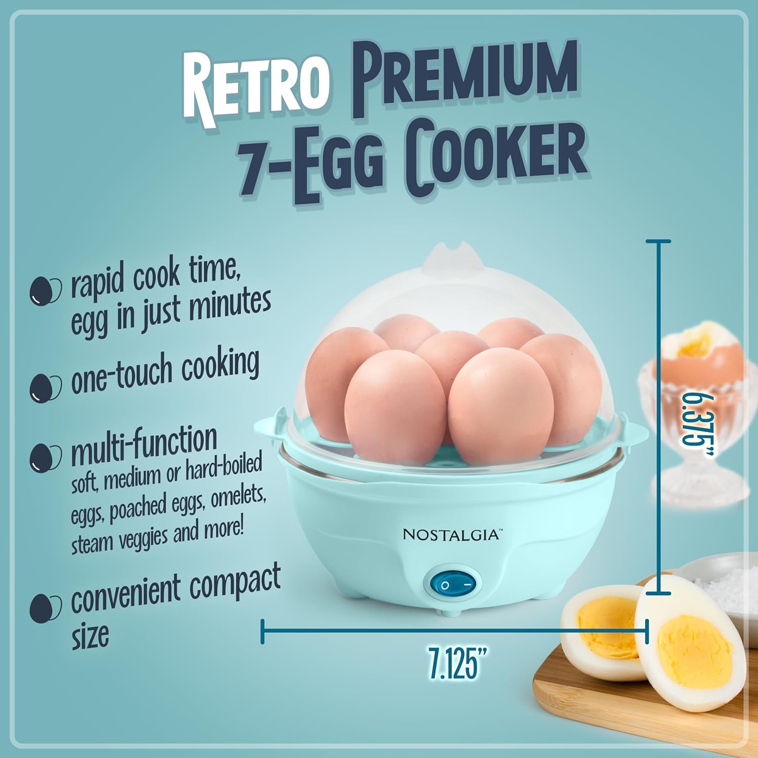 Nostalgia Retro Electric Egg Cooker