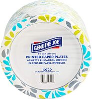 Genuine Joe Printed Disposable Paper Plates