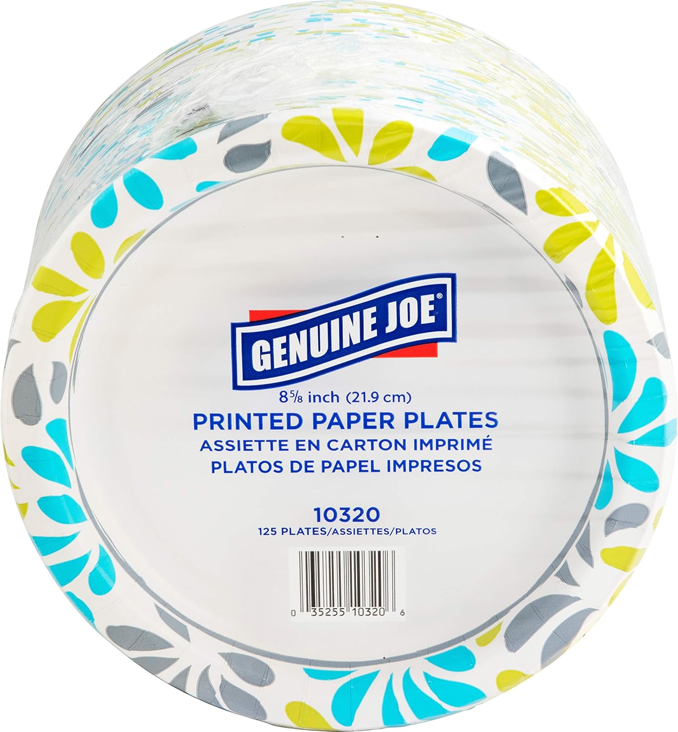 Genuine Joe Printed Disposable Paper Plates