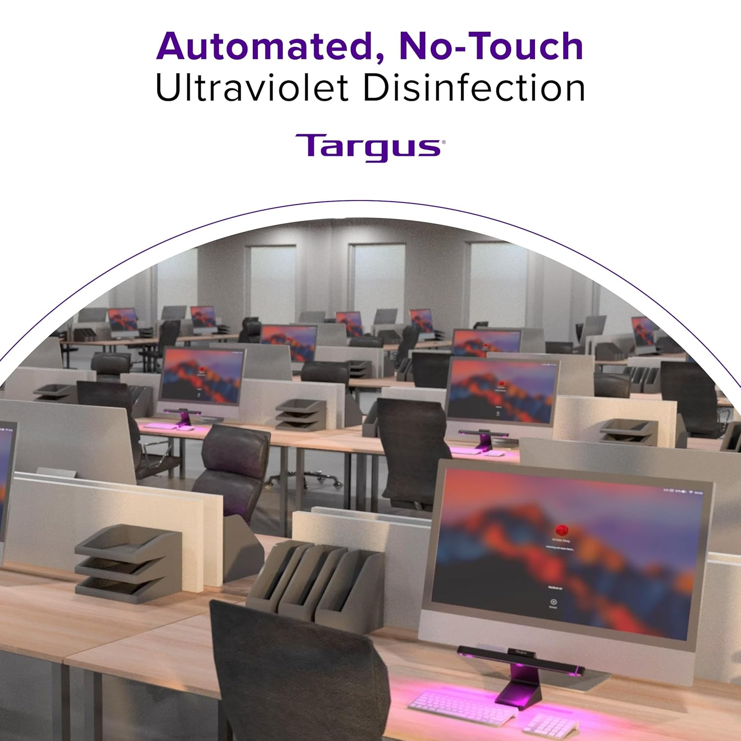 Targus UV-C LED Disinfection Light - Automatically Disinfect High-Touch Surfaces and Devices (AWV339TT)