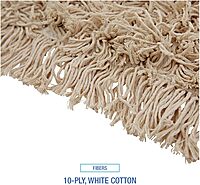 Boardwalk BWK1348 48 in. x 5 in. Hygrade Cotton Industrial Dust Mop Head - White