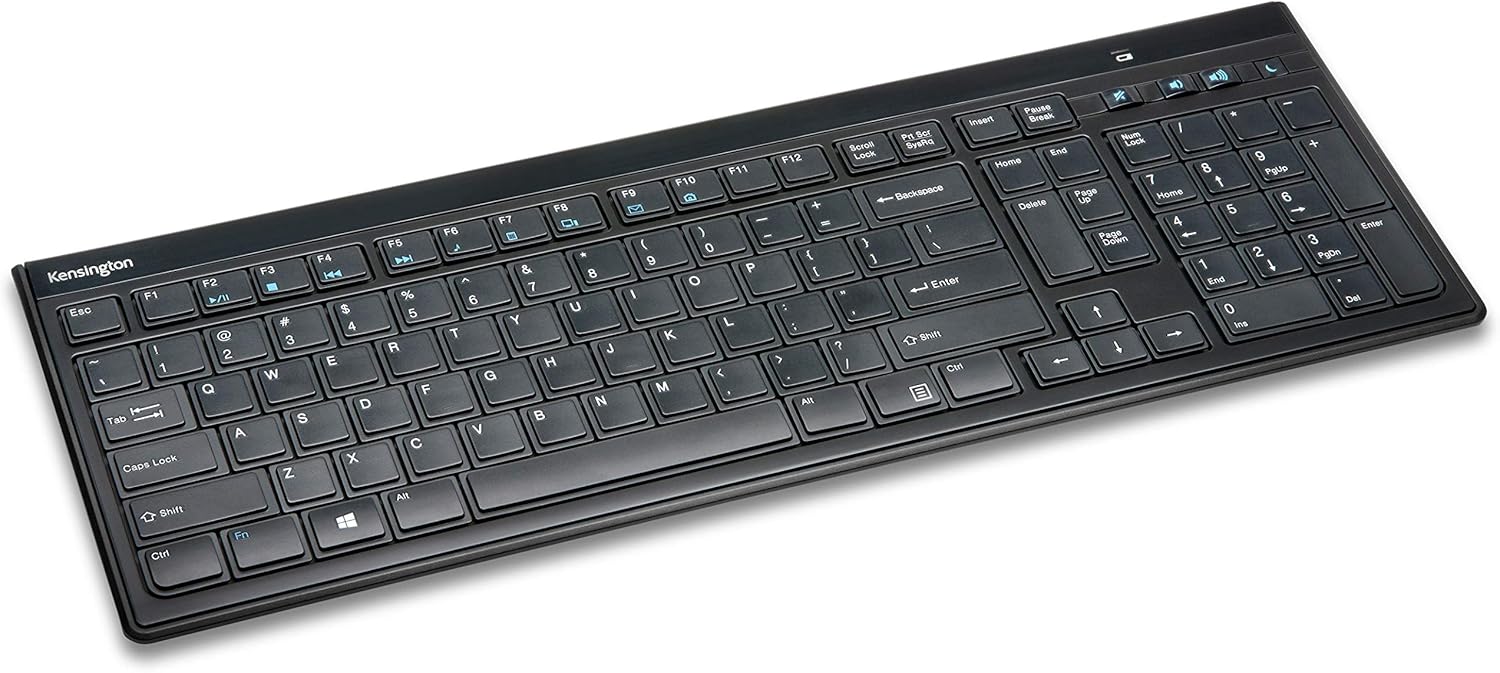Kensington Slim Type Wireless Quiet Keyboard (K72344US), Black
