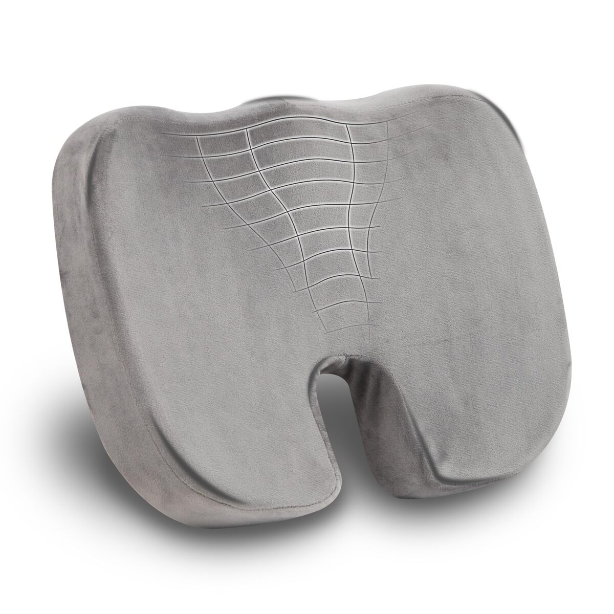 Mind Reader Memory Foam Seat Cushion with Air-Cloud Technology, Ergonomic Pressure Relief for Office Chair, Car