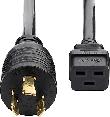 StarTech.com 6ft (1.8m) Heavy Duty Power Cord, Twist-Lock NEMA L6-20P to IEC 60320 C19, 20A 250V, 12AWG