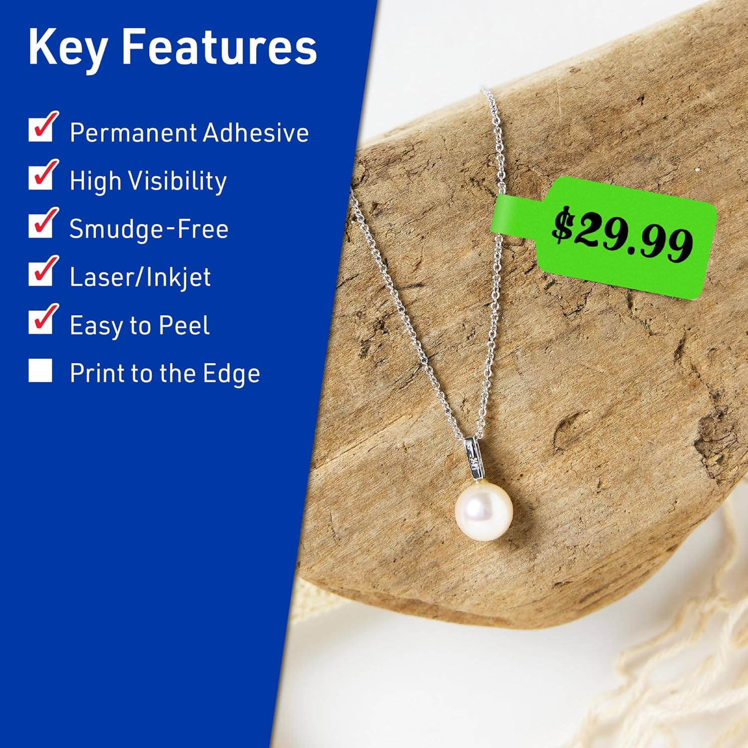 Avery Printable Wraparound Band Labels, Sure Feed Technology, Cigar Band Labels, Laser/Inkjet Printable