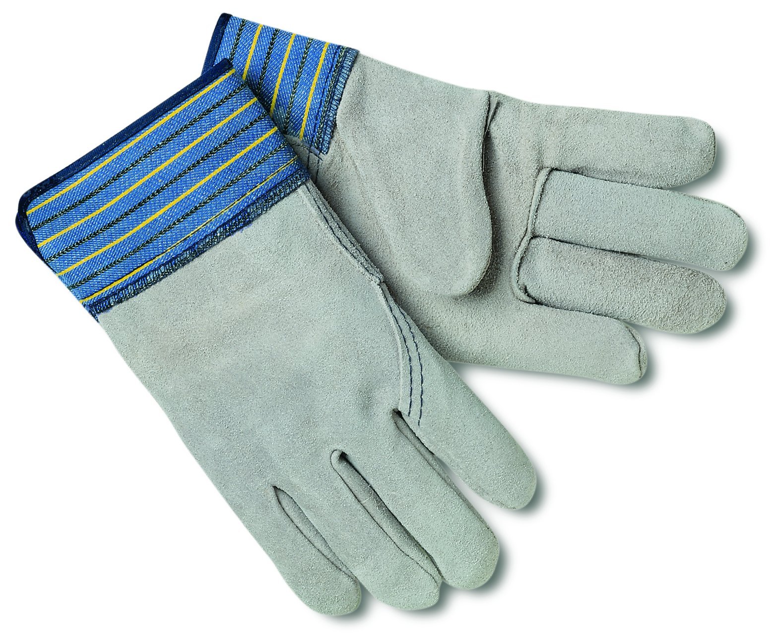 MCR SAFETY Select Shoulder Full Leather Back Men's Work Gloves with 2-1/2-Inch Safety Cuff