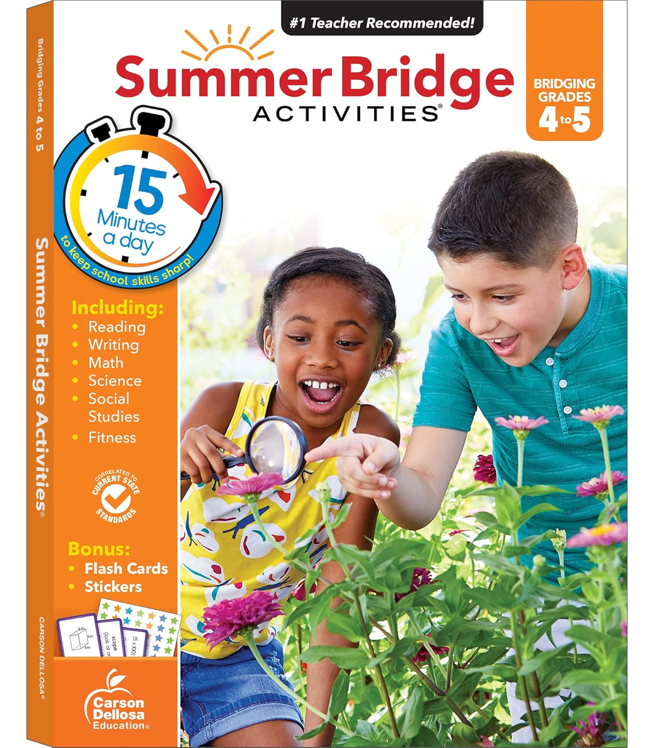 Summer Bridge Activities 4th to 5th Grade Workbooks All Subjects, Activity Book With Math, Reading Comprehension, Science