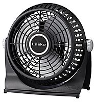 LASKO Breeze Machine 10-inch Pivoting Desk/Table Fan, 2-Speed, Portable Plug-In