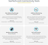 StarTech.com USB-C Docking Station for MacBook Pro/Air M1 M2 M3 M4 & Windows, Universal Dual 4K 60Hz / Single 8K Thunderbolt Dock, 96W Laptop Charging