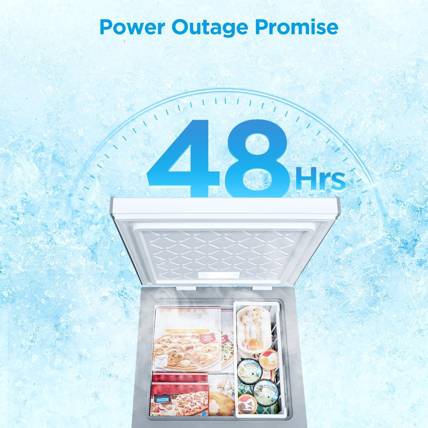 Midea MERC05C4BAWW - Congelador de pecho de 5.1 pies cúbicos Midea MERC05C4BAWW - Congelador de pecho de 5.1 pies cúbicos