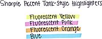 SHARPIE Pocket Style Highlighters, Chisel Tip, Assorted Fluorescent, 24 Count (6 Packs of 4)