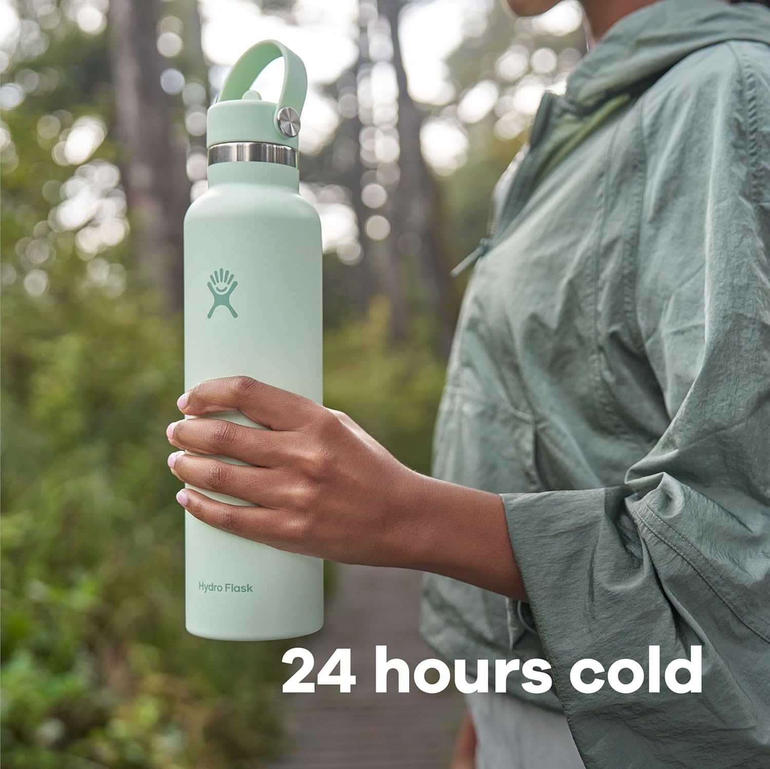 Hydro Flask Insulated Stainless Steel Water Bottle with Flex Straw Cap