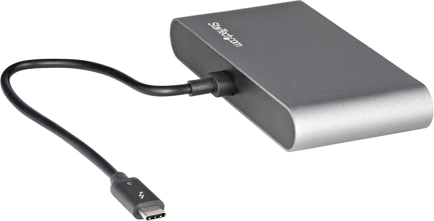 StarTech.com Thunderbolt 3 Mini Dock - Portable Dual Monitor Docking Station