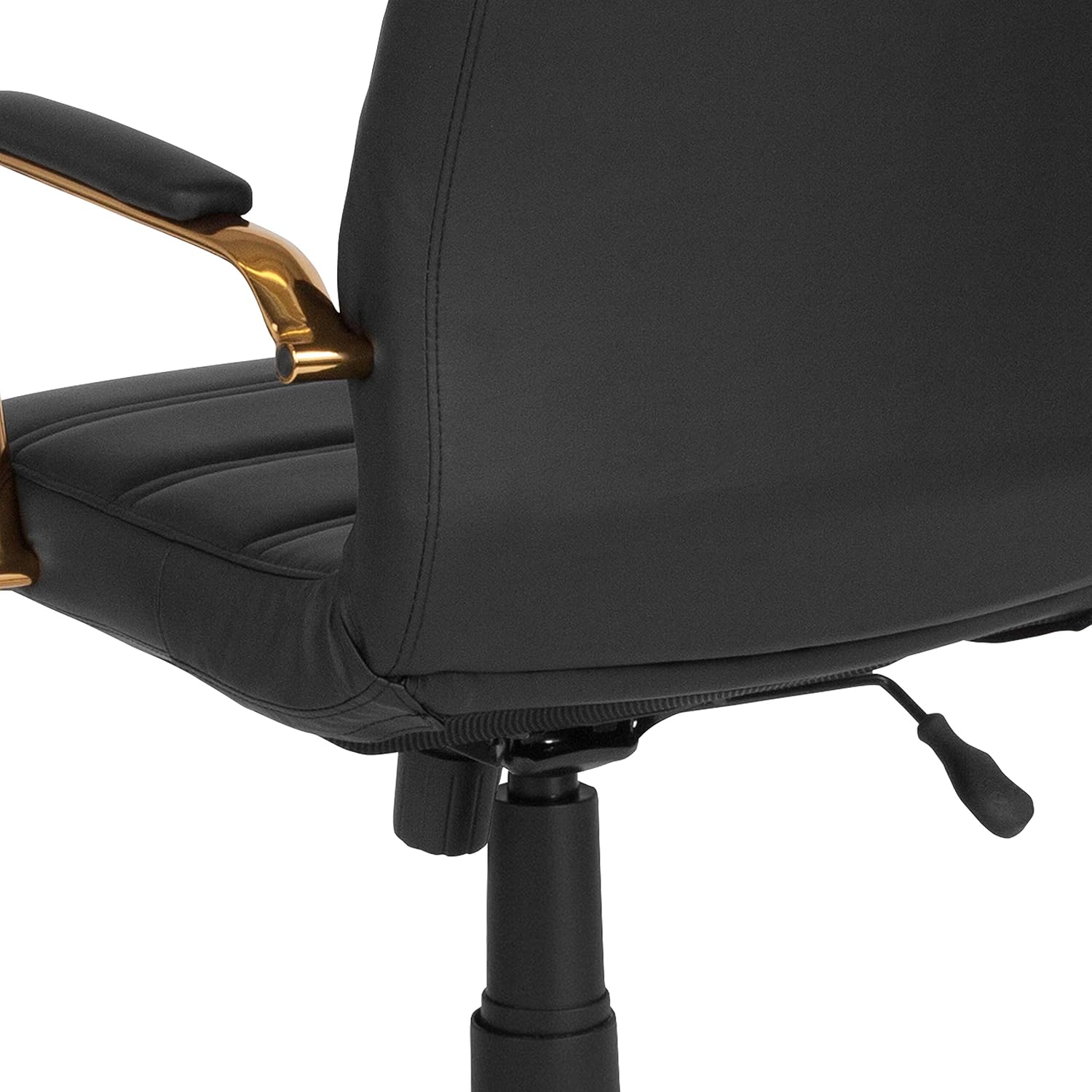 Flash Furniture Whitney Swivel LeatherSoft Desk Chair with Padded Seat and Armrests