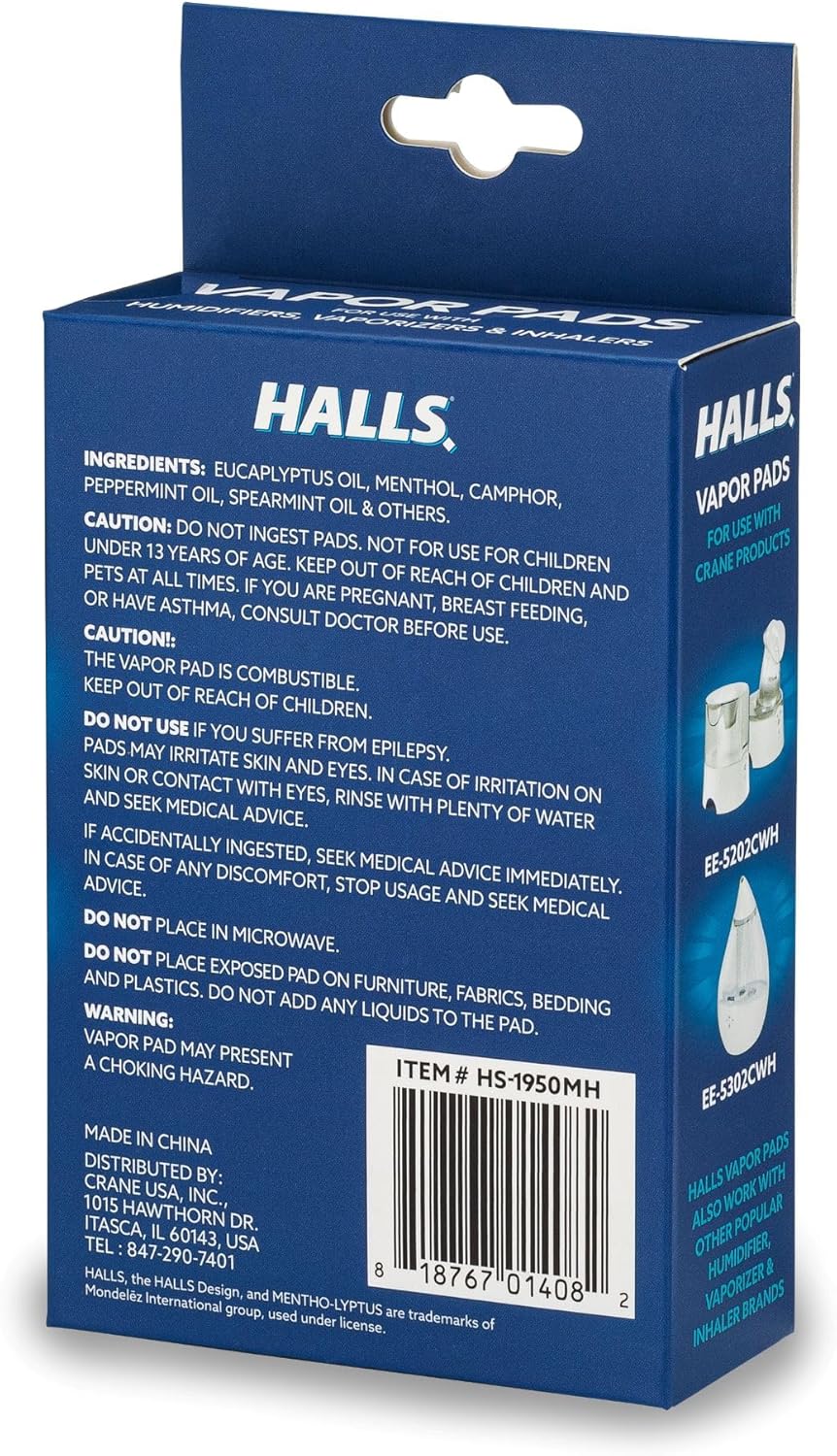 CRANE Halls Scented Vapor Pads