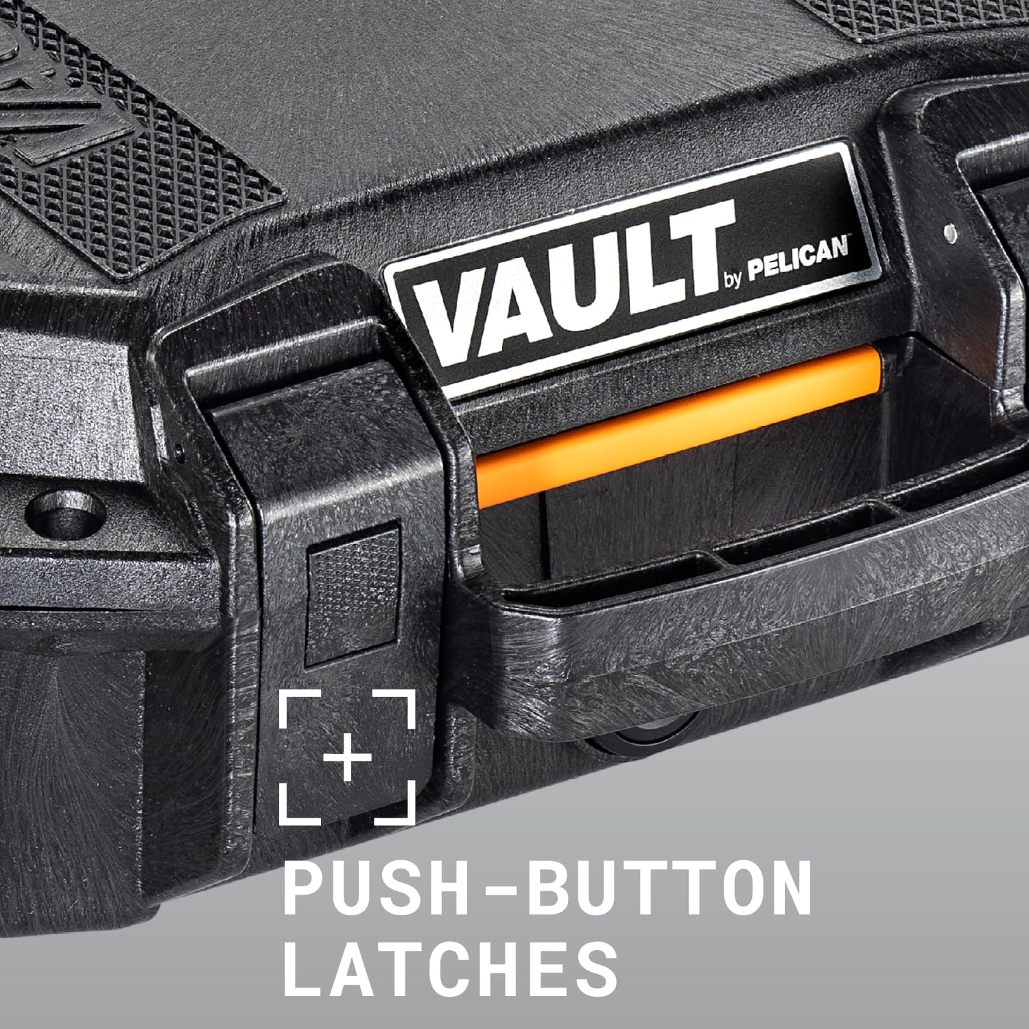 Pelican Vault V100 Hard Case with Foam - Small Pistol & Camera, 12.28 x 12.03 x 5.16 in, Black