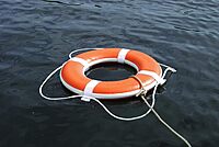 Taylor Made Foam Ring Buoy - 24" - Orange w/White Grab Line
