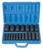 GREY PNEUMATIC 1/2" Drive Fractional Master Socket Set