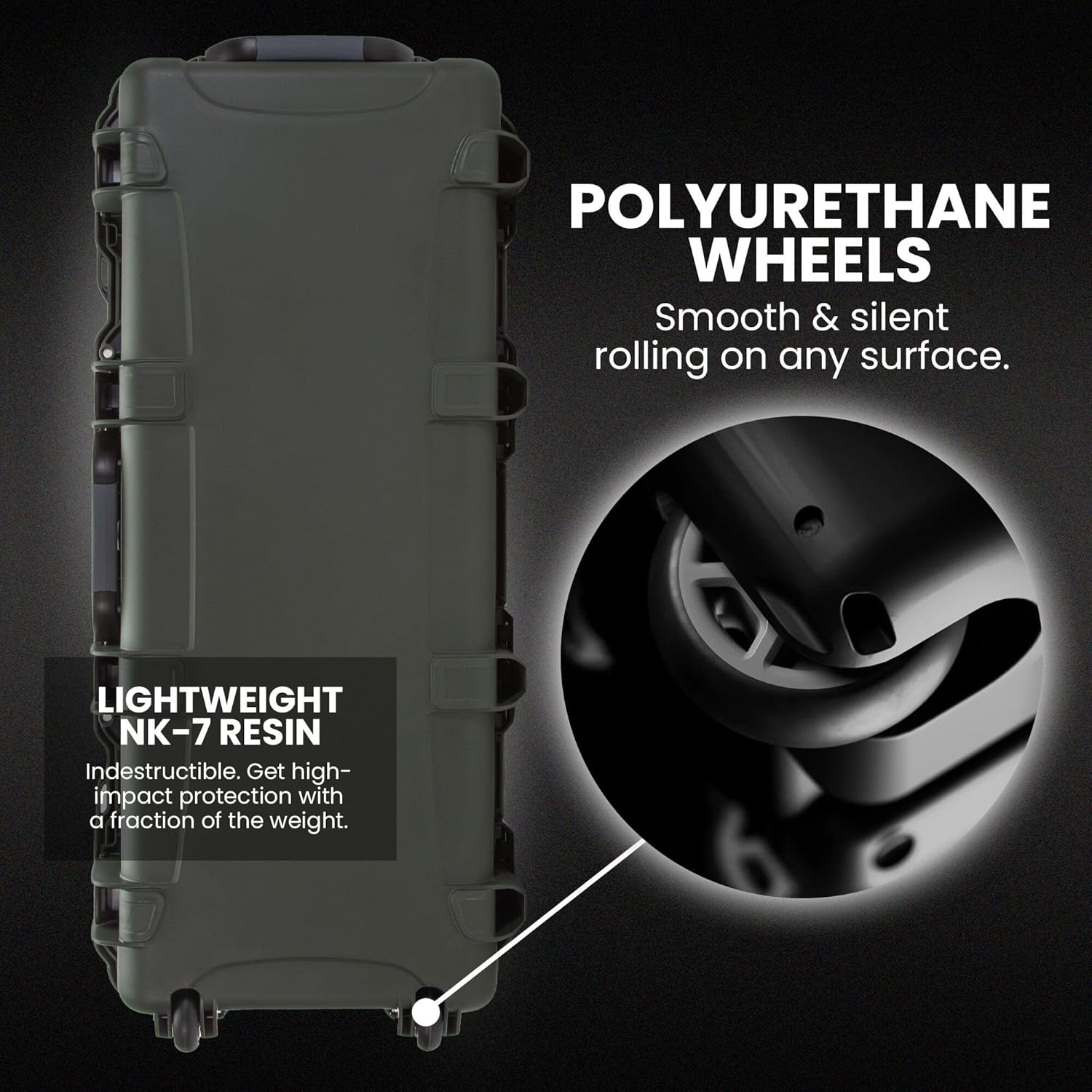 NANUK 985 Hard Case with Wheels & Customizable Foam Insert