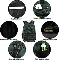 Kelty Laptop Backpack Bag 28 L Hiking Backpack for Men, Women, Work | 19 inch Multipocket Camo Travel Backpack