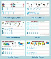 Key Education Publishing Write-On/Wipe-Off Print Alphabet Letters, Literacy Activities, Develop Handwriting and Fine Motor Skills, Teaches The Alphabet and Letter Sounds Ages 5+ (21 pc), 5.5" x 8.5"