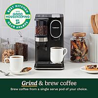Cuisinart Single-Serve Coffee Maker + Coffee Grinder with 8 oz., 10 oz., and 12 oz. Serving Size