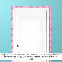 BARKER CREEK Double-Sided Scalloped Border Set of 4, Tie-Dye and Ombré, Multi-Design, 39' Each of 4 Designs, Blue, Lime, Purple, and Pink Colors, Total of 156' of Double-Sided Border in Set (4327)