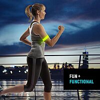 Nite Ize SlapLit Rechargeable LED Slap Wrap - Light-Up Band for Wrists or Ankles