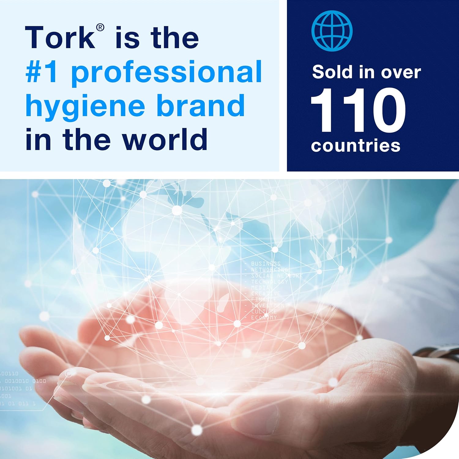 Tork Xpress Soft Multifold Hand Towel White with Grey Leaf Print, Absorbent, 189 Towels Per Pack, 16 Packs