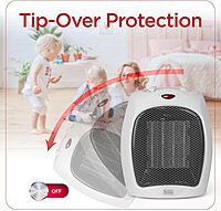 BLACK+DECKER 1500W Portable Ceramic Desktop Space Heater