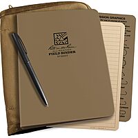RITE IN THE RAIN Weatherproof Binder Kit with CORDURA Cover, Polydura Binder, All-Weather Loose Leaf, Weatherproof Pen