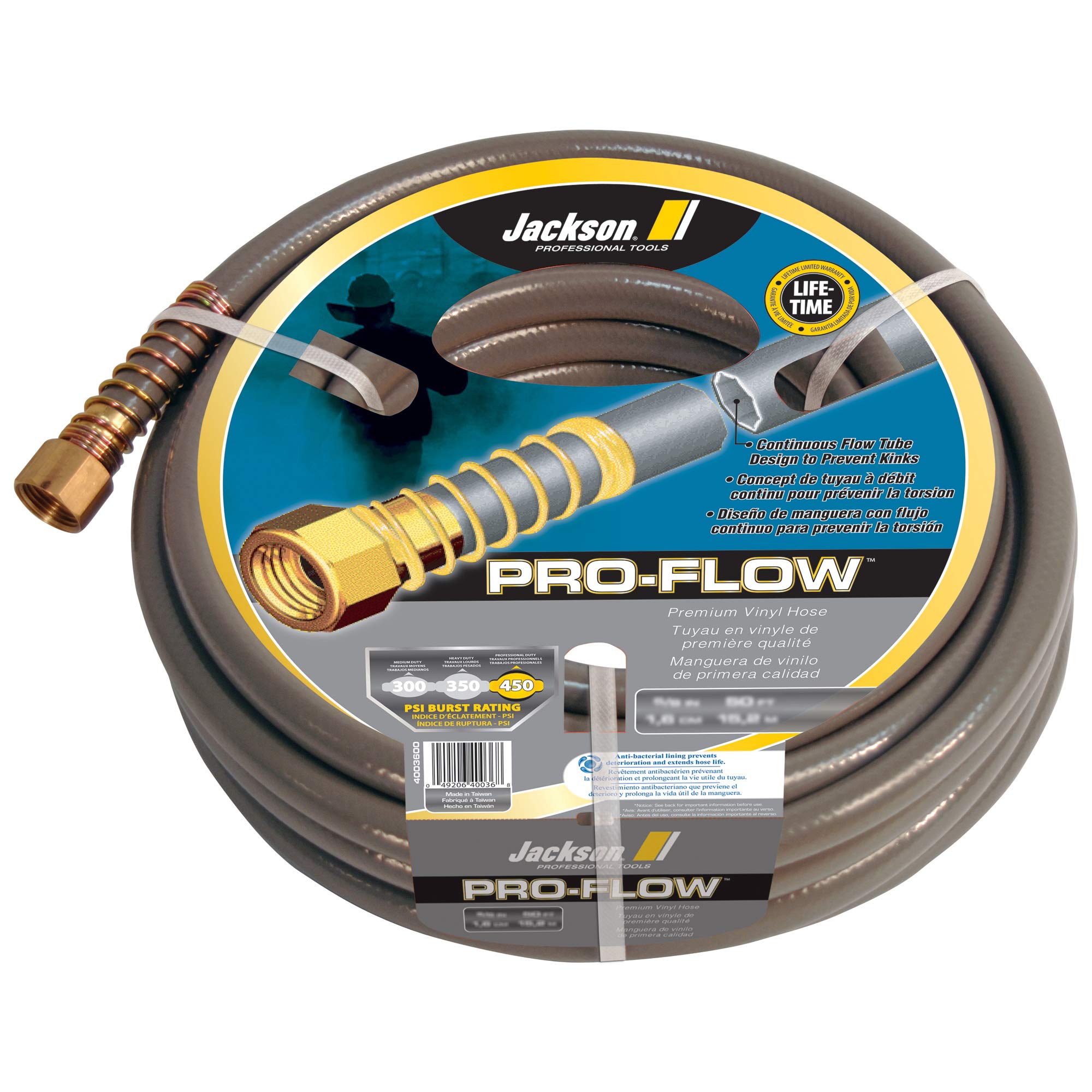 Jackson Pro-Flow Heavy Duty PVC Professional Hose, 5/8 in