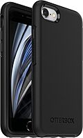 OtterBox iPhone SE 3rd/2nd Gen, iPhone 8/7 (Non-retail/Ships in Polybag) Symmetry Series Case - BLACK, ultra-sleek, wireless charging compatible, raised edges protect camera & screen