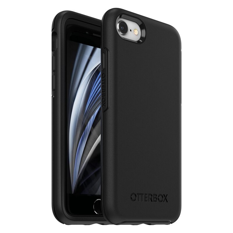 OtterBox iPhone SE 3rd/2nd Gen, iPhone 8/7 (Non-retail/Ships in Polybag) Symmetry Series Case - BLACK, ultra-sleek