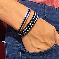 THIN BLUE LINE USA Thin Blue Line Bangle