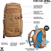 VERTX Siege 25L Tactical Backpack