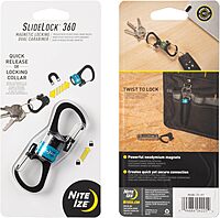 Nite Ize SlideLock 360 Degree Magnetic Locking Dual S-Biner Carabiner