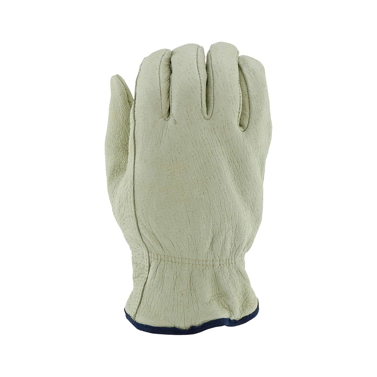 West Chester 994KP Pigskin Leather with Positherm Lining Gloves [Pack of 12] Small, Shirred Elastic Wrists, Keystone Thumb