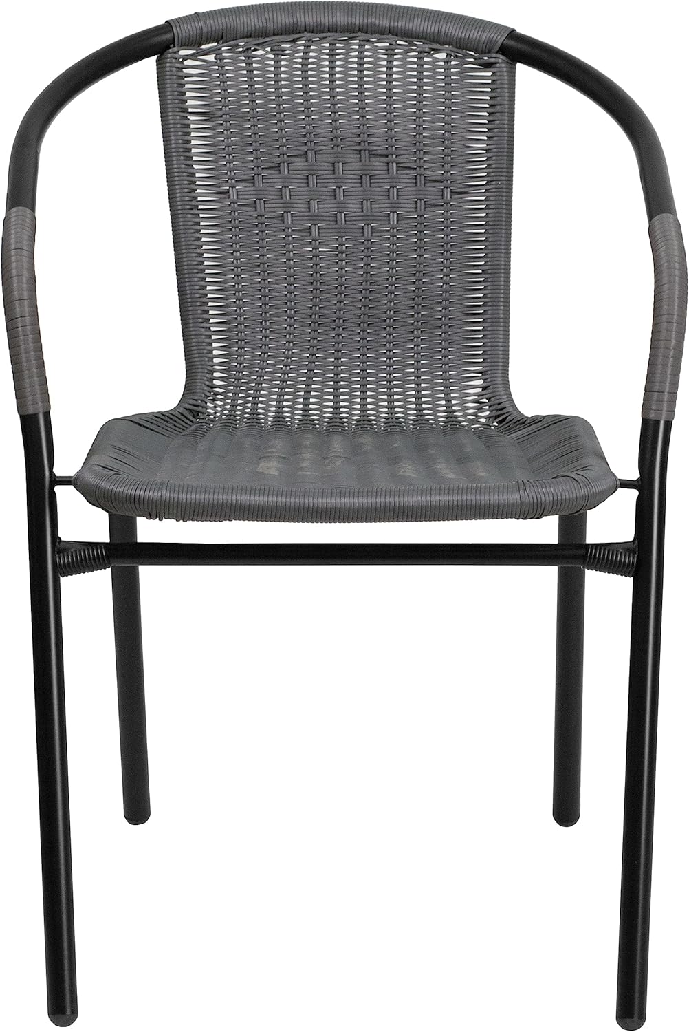 Flash Furniture Lila Rattan Stackable Indoor/Outdoor Dining Chairs