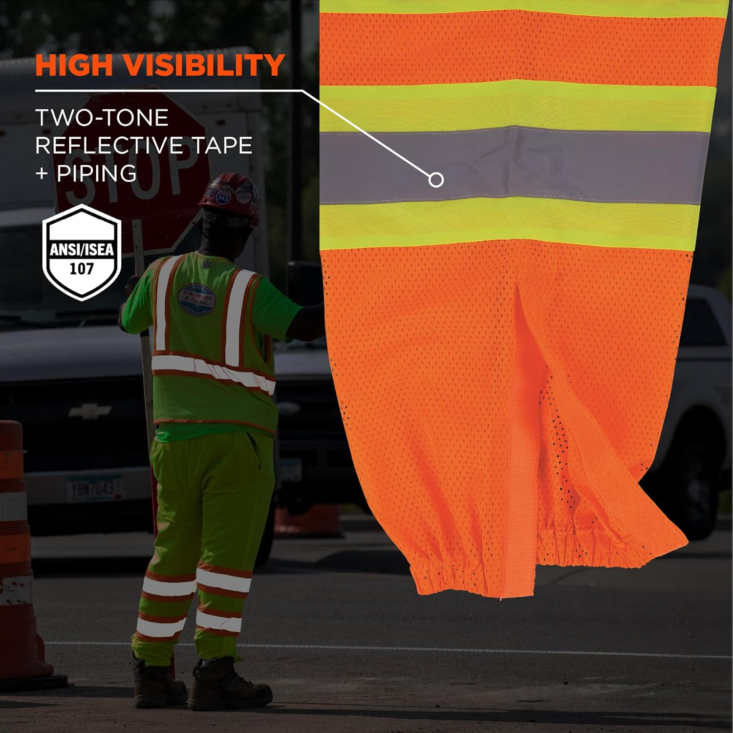 Ergodyne GloWear 8911 Class E Two-Tone Reflective Safety Pants