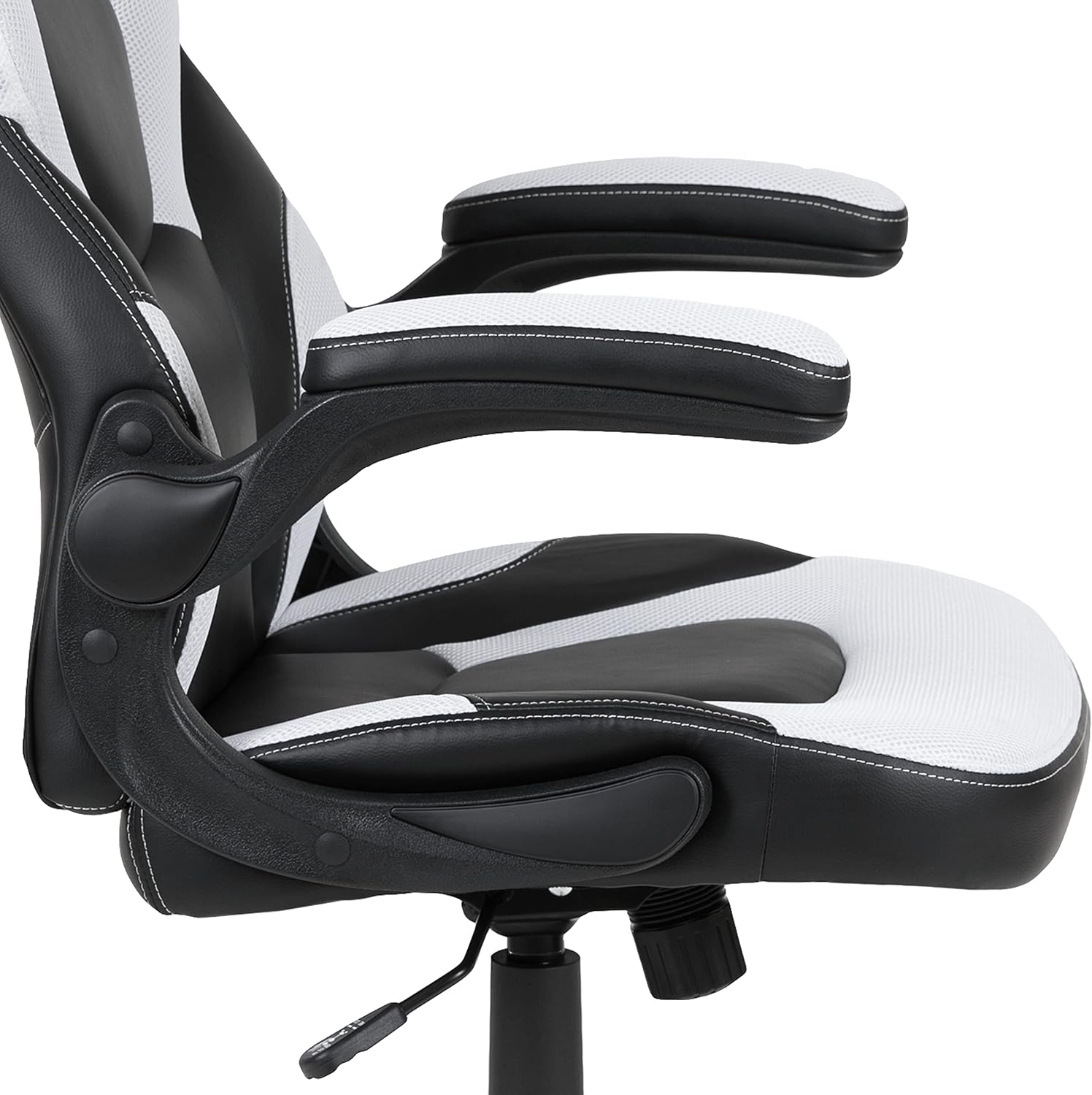 FLASH FURNITURE Gaming Desk and Racing Chair Set with Cup Holder and Headphone Hook