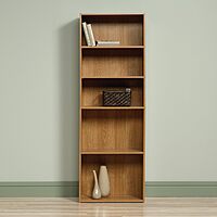 Sauder Beginnings 5-Shelf Bookcase with Adjustable Shelves