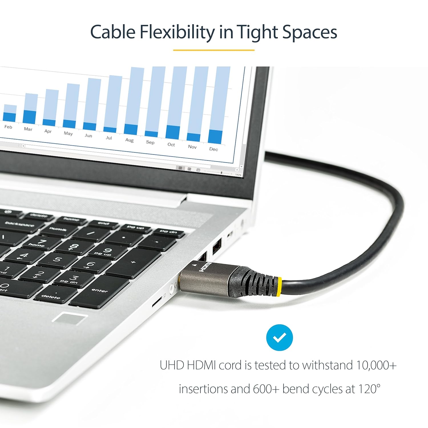 StarTech.com Premium Certified HDMI 2.0 Cable - High Speed with Ethernet, Ultra HD 4K 60Hz