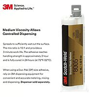 3M Scotch-Weld Structural Plastic Adhesive DP8005 Off-White, 45mL Duo-Pak
