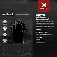 VERTX Mens Coldblack Long-Sleeve Tactical Polo Shirt