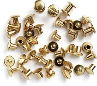 Uncle Mike's Chicago Screws Chicago Screws Gold Brass 24 Pack, Clam 25090